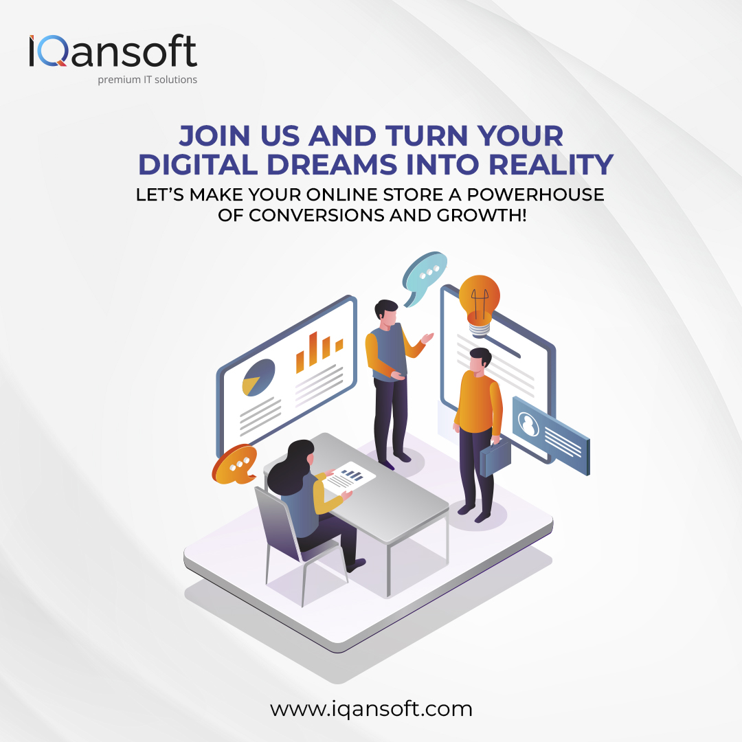 iqansoft's tweet photo. Transform your digital dreams into reality! Join us and turn your online store into a powerhouse of conversions and growth. 

#EcommerceSuccess #DigitalTransformation #OnlineStore #BusinessGrowth #JoinUs https://t.co/R6nziZbzwO