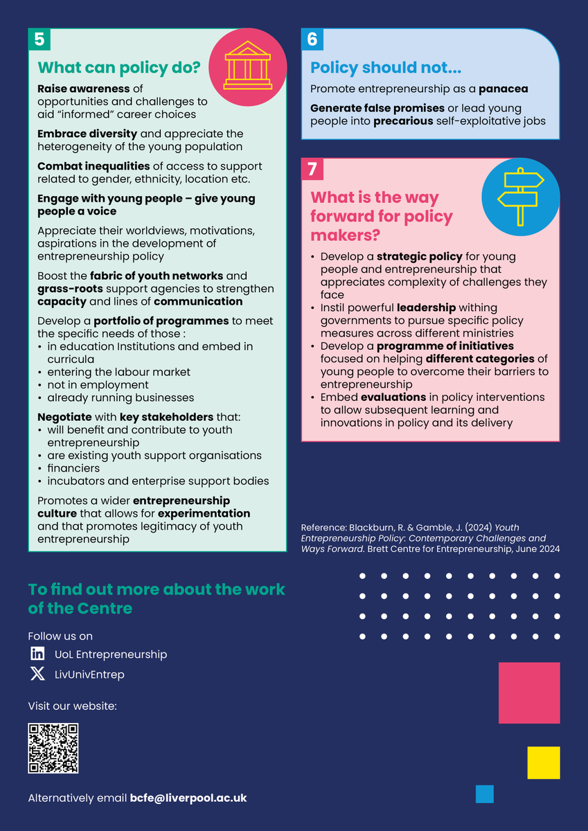 Young people and entrepreneurship (part 2) - What can policymakers do? Engagement would be a good start!