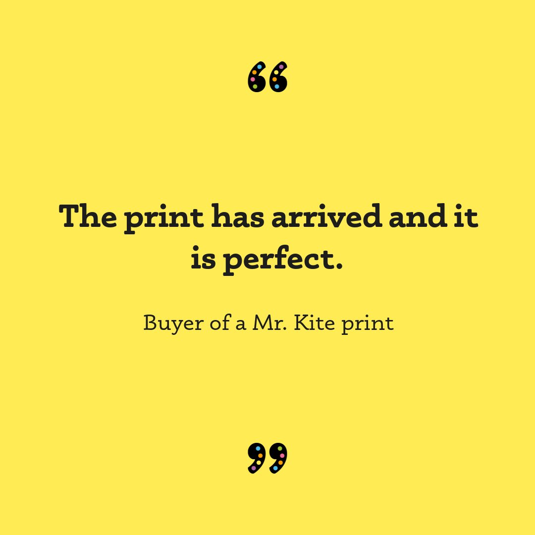 KitePrint's tweet photo. We love hearing what you think of our prints – ‘perfect’ is high praise indeed. 

#printmaking #art #print #printmaker #printing #artist #contemporaryart #prints #design #artwork #artistsonfacebook #johnlennon #beingforthebenefitofmrkite #thebeatles #pablofanque https://t.co/g20QTZqJsp