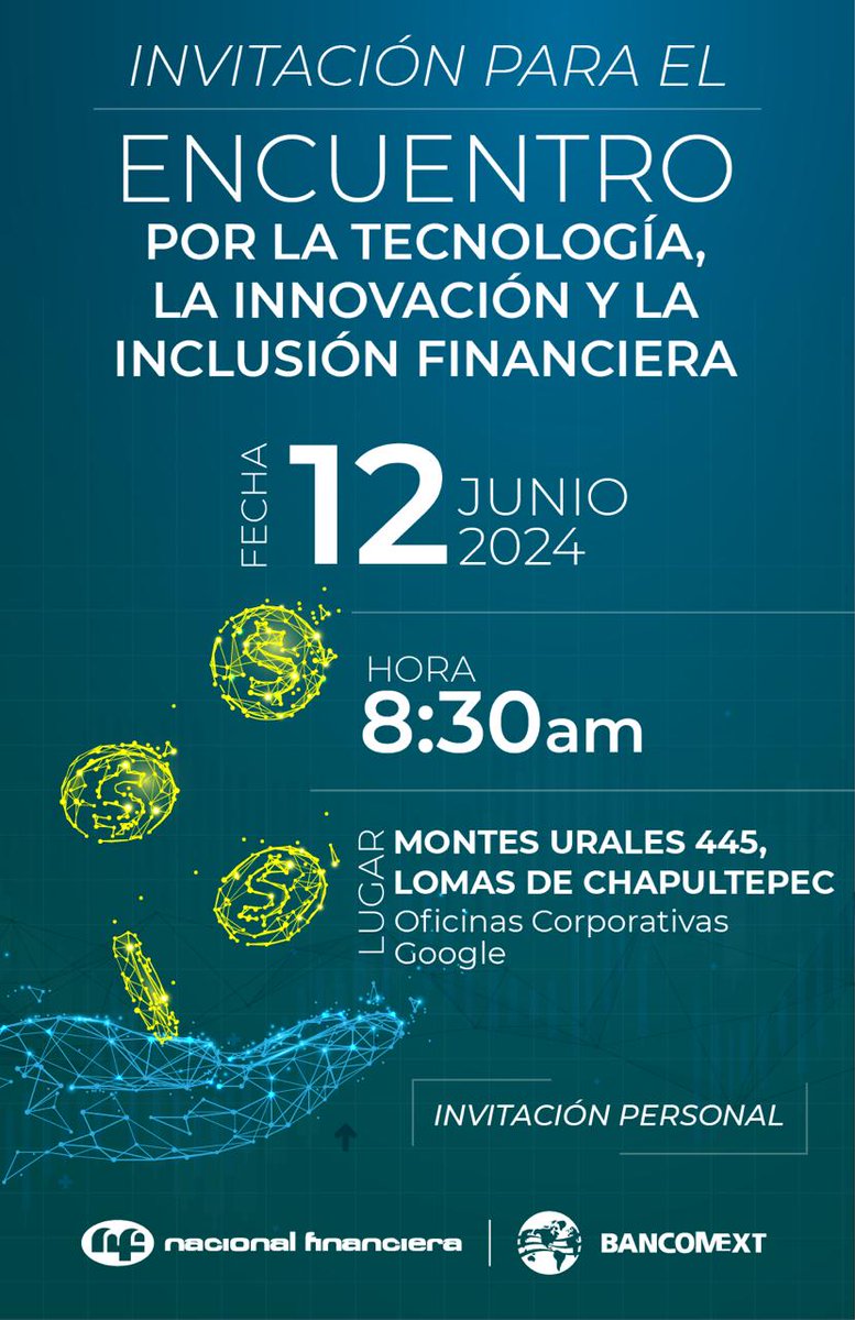 e_FactorNetwork's tweet photo. Gracias a @bancomext  por invitarnos al "Encuentro por la tecnología, la innovación y la inclusión financiera" el pasado 12 de junio en las oficinas corporativas Google, fue una experiencia enriquecedora y una oportunidad invaluable. 🌐🚀

#Fintech #SupplyChainFinance https://t.co/nsxERz1ZNd