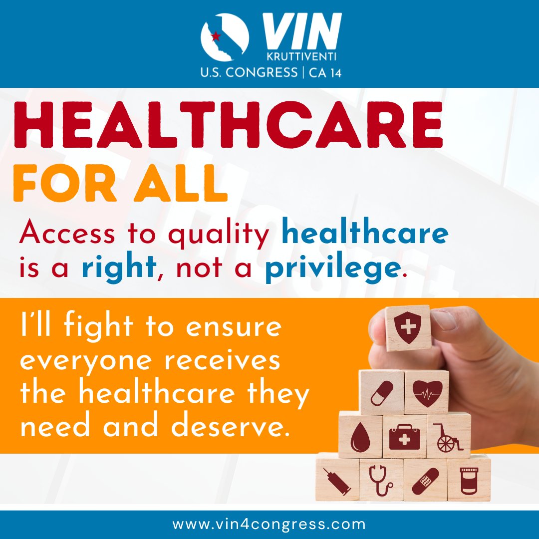vin4congress's tweet photo. Everyone deserves access to quality healthcare. 👨‍⚕️

#VinForCongress 
#HealthcareForAll 
#HealthyCommunities 
#HealthEquity 
#QualityCare 
#RightToHealth 
#AffordableHealthcare 
#HealthForEveryone 
#CareForAll 
#MedicalAccess 
#HealthcareReform https://t.co/AQXfLZB8m6