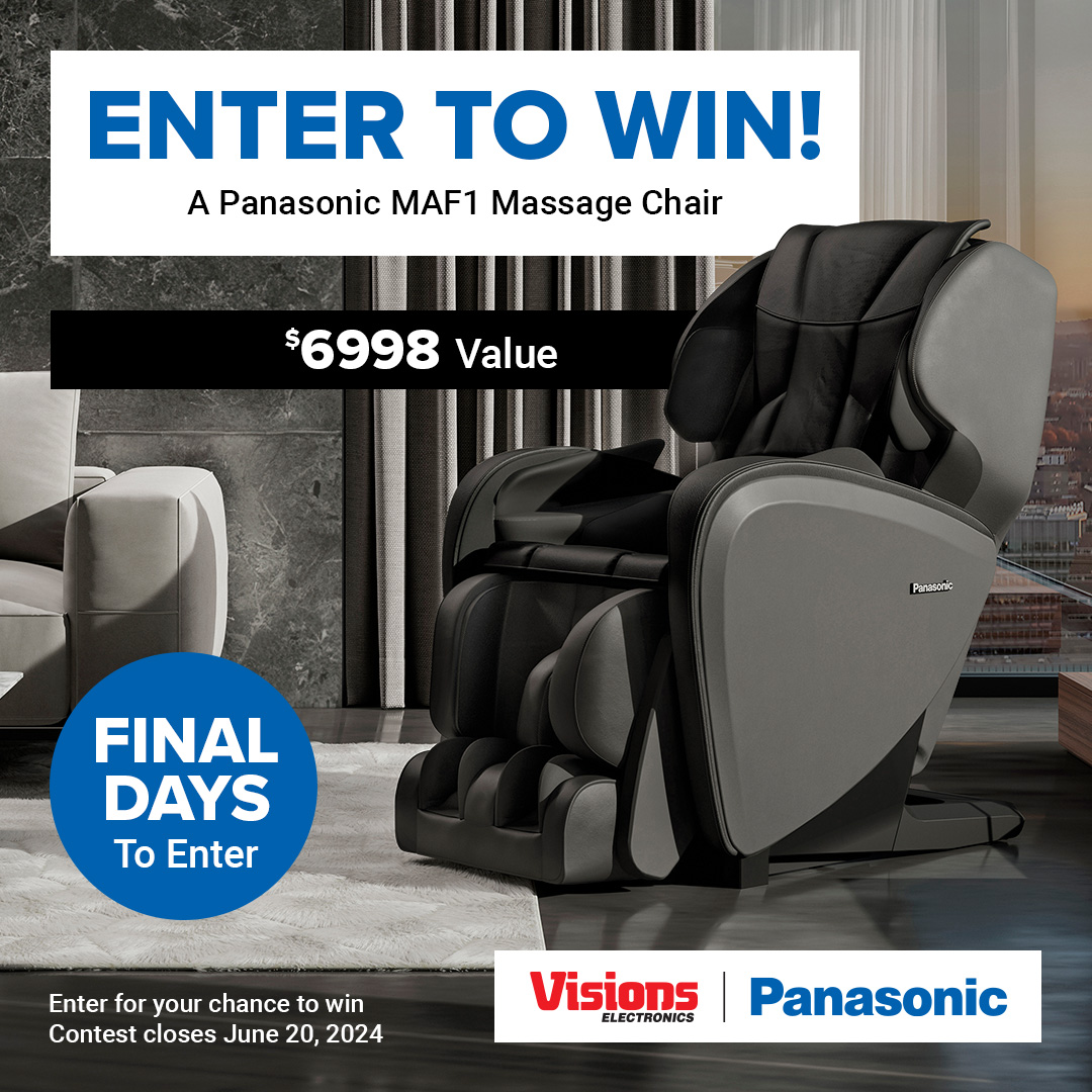 VisionsDeals's tweet photo. β° Final Days to Enter The Panasonic Massage Chair! (MAF1-$6998 Value)
How to Enter π
1) Like, follow, and share the contest post.
2) Complete the form: https://t.co/HkmWSFjVYh
π
Contest ends June 20, 2024.
#panasonic #visionselectronics #massagechair https://t.co/UJ3zkI6tnO