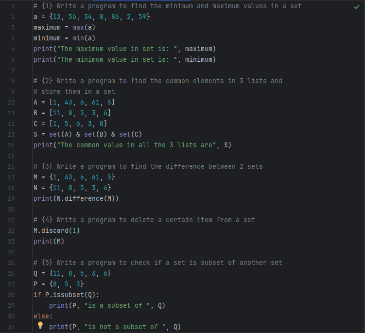 pratham_kshk's tweet photo. 🌟 Day 7 of My Python Journey! 🌟
It's been a week of consistent progress! Today I learned about:
- Sets
- Set methods
Solved several set-related questions. Stay tuned for more updates! 🧠💻 #PythonLearning #CodingJourney #DailyProgress #OneWeekMilestone https://t.co/X0MYqUr2cw