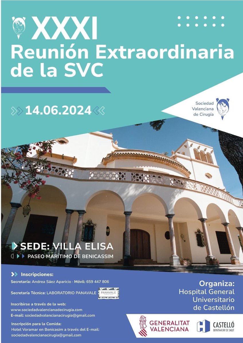 Cirugía General HGUCS (@cirugiahgucs) on Twitter photo Nuestro servicio como protagonista en la XXXI Reunión de la <a href="/SocValCir/">Sociedad Valenciana de Cirugía</a>
<a href="/aecirujanos/">aecirujanos</a>
<a href="/aecformacion/">AEC Formación</a>
<a href="/GVAdepsalutcs/">GVASalutCastelló</a> Nuestro servicio como protagonista en la XXXI Reunión de la <a href="/SocValCir/">Sociedad Valenciana de Cirugía</a>
<a href="/aecirujanos/">aecirujanos</a>
<a href="/aecformacion/">AEC Formación</a>
<a href="/GVAdepsalutcs/">GVASalutCastelló</a>
