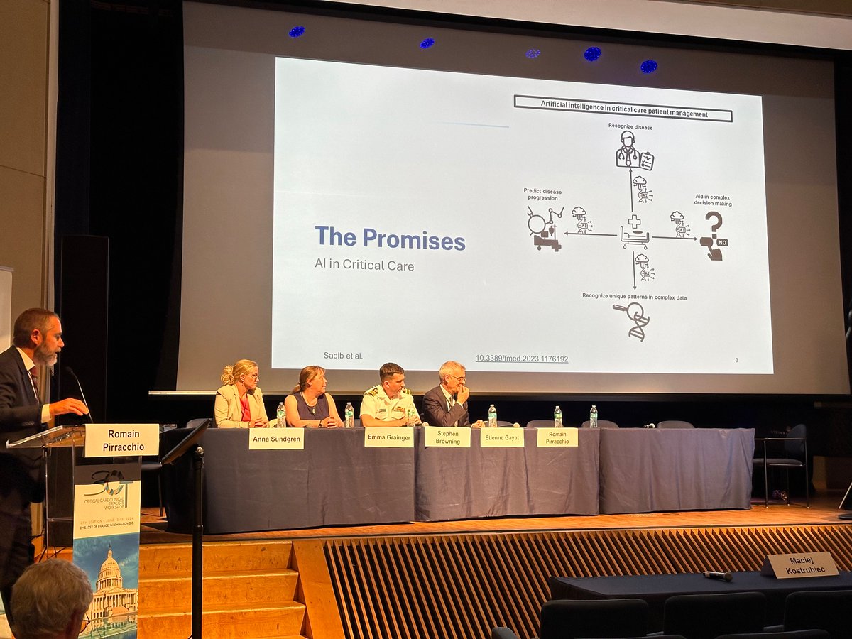 Learning from <a href="/pirracchior/">Romain Pirracchio</a> from <a href="/UCSFAnesthesia/">UCSF Anesthesia and Perioperative Care</a> <a href="/ucsfccm/">UCSF Critical Care Medicine</a> on the place of AI in critical care trials at 3CT worskop in <a href="/franceintheus/">Embassy of France in the U.S.</a>