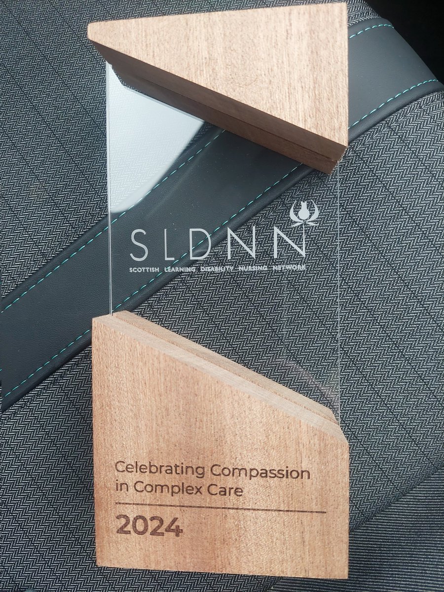 From presenting for the student subgroup in 2017 to leaving today's conference with an award!! 
Individuals may win awards, but progress is made with hard working, compassionate teams! 
From everyone big and small at Calareidh, Thank You for recognising our work 🩷 
#SLDNN2024