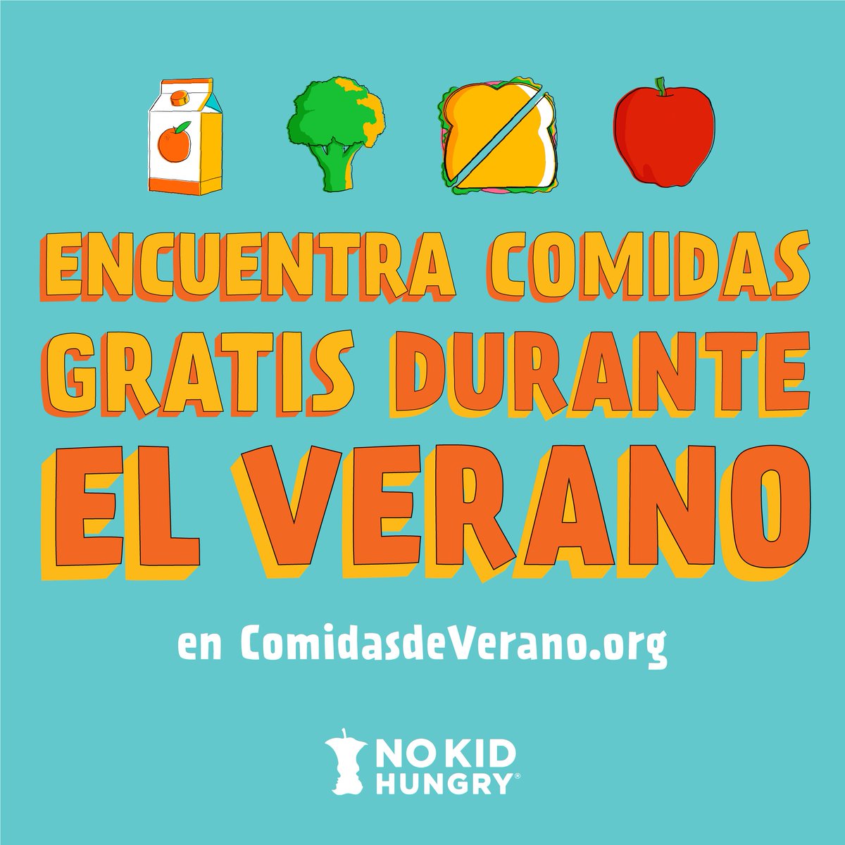Kids and teens across the country can get free meals all summer long! 🥪🍇

Text 'FOOD' or 'COMIDA' to 304-304 to find a site near you, or check out our Free Meal Finder at 👉 bit.ly/4aMm7kX to find a meal site near you!

#EndSummerHunger #NoKidHungry #summermealsforkids