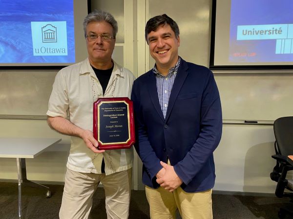 UT Austin Chemistry (@utchemistry) on Twitter photo We're honored to host Joseph Moran of <a href="/uOttawa/">Université d'Ottawa | University of Ottawa</a> & the University of Strasbourg, one of this year's Distinguished Alumni Lecture speakers. We're honored to host Joseph Moran of <a href="/uOttawa/">Université d'Ottawa | University of Ottawa</a> & the University of Strasbourg, one of this year's Distinguished Alumni Lecture speakers.