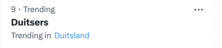 luuk's tweet photo. Duitsers zijn trending in Duitsland. #duisch https://t.co/MvAvdN4d5y
