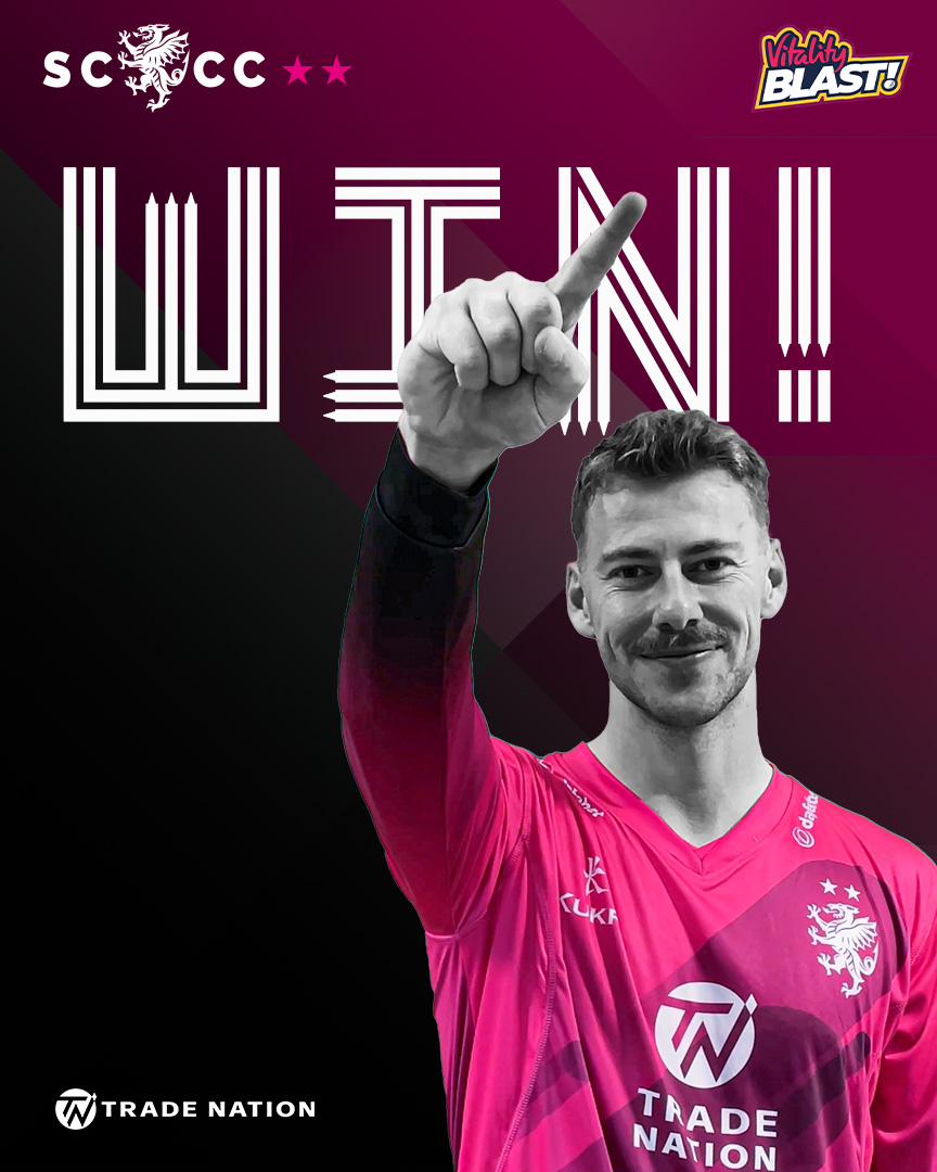 SomersetCCC's tweet photo. SOMERSET WIN BY 14 RUNS (DLS)!!!!!!!!! 🔥🔥🔥🔥🔥

#SOMvKEN 
#WeAreSomerset 
@ItsTradeNation https://t.co/oSpuYt9k0j
