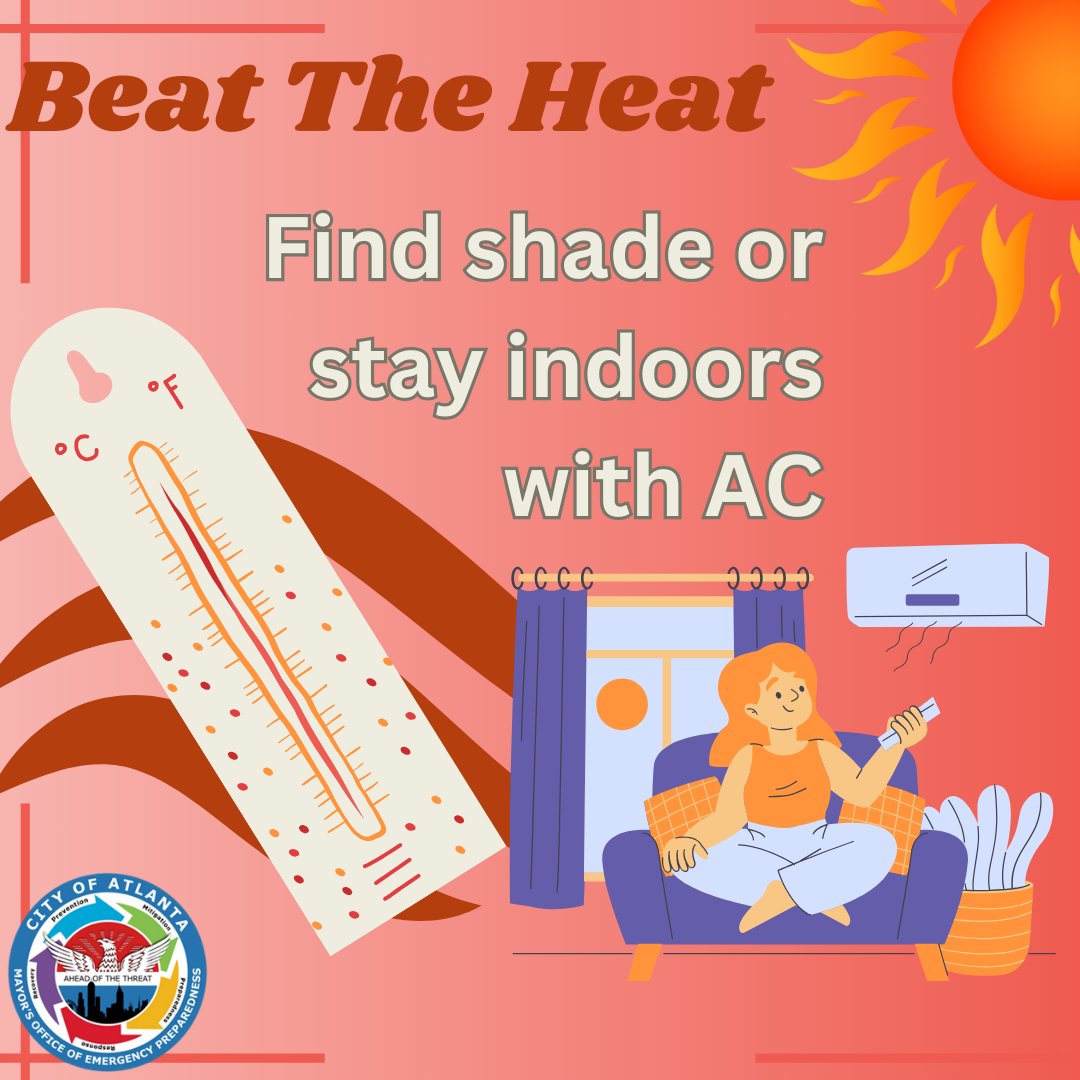 ATLCRB's tweet image. It's going to be a hot one this weekend! Stay cool and hydrated! #MovingAtlantaForward #CityofAtlanta #OneAtlanta #Atlanta