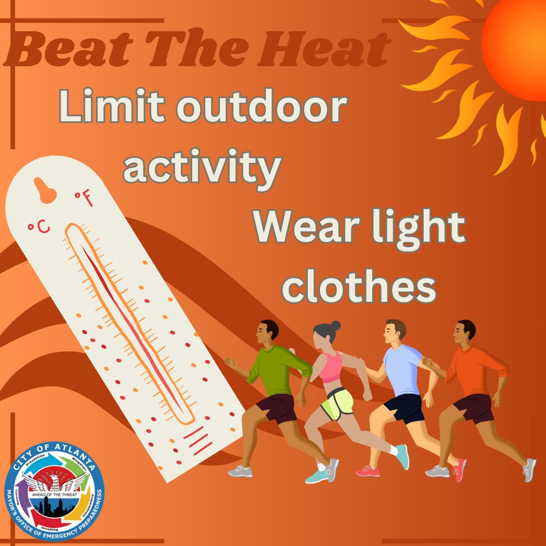 ATLCRB's tweet image. It's going to be a hot one this weekend! Stay cool and hydrated! #MovingAtlantaForward #CityofAtlanta #OneAtlanta #Atlanta