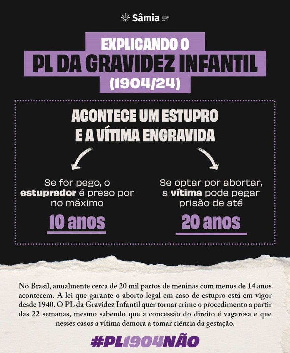 EuSohquisDizer's tweet image. Vivemos em um país onde ser uma mulher que sofre uma violência é mais criminosa do que quem pratica a violência.
São tempos difíceis para as mulheres... Nunca foi fácil termos direitos sobre os nossos corpos, e agora esse retrocesso... 

#NaoaPLdosESTUPRADORES 
#CriançaNãoÉMãe