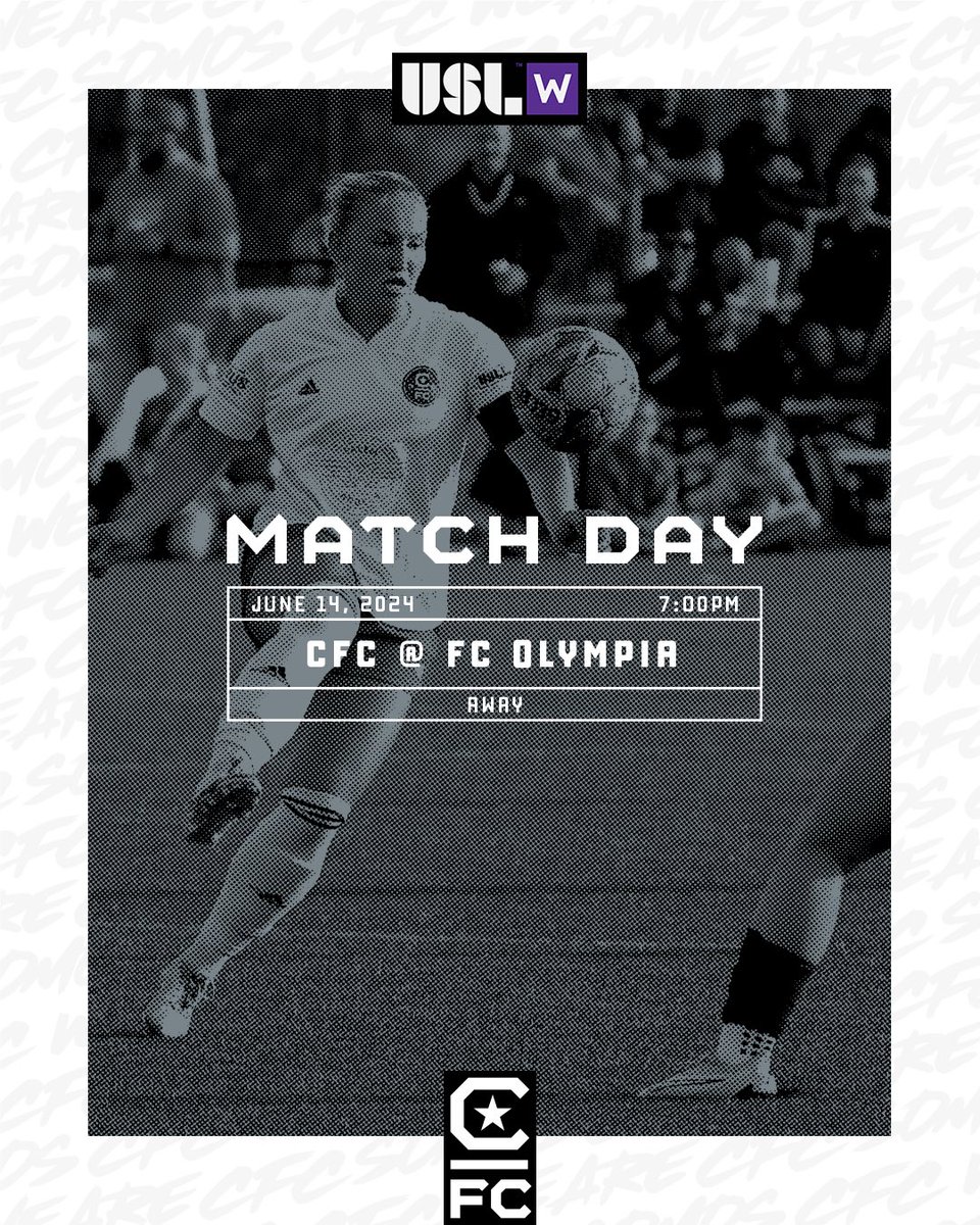 Washington here we come 🫡

🤝 - <a href="/gofcoly/">FC Olympia</a> 
⏰ - 7PM
🏟 - South Sound Stadium 
🎥 - YouTube.com

#PlayforHer #cfcatletica #somoscfc