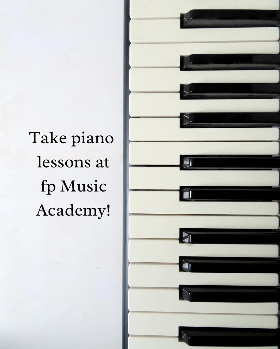 fpmusicacademy's tweet photo. Take piano lessons at fp Music Academy! We have very talented piano instructors who are eager to help you learn! Choose between in-person or virtual lessons to best fit your schedule. Want more info? Head to our website or contact us. We hope to hear from you soon! https://t.co/nlcXHbi9Cf