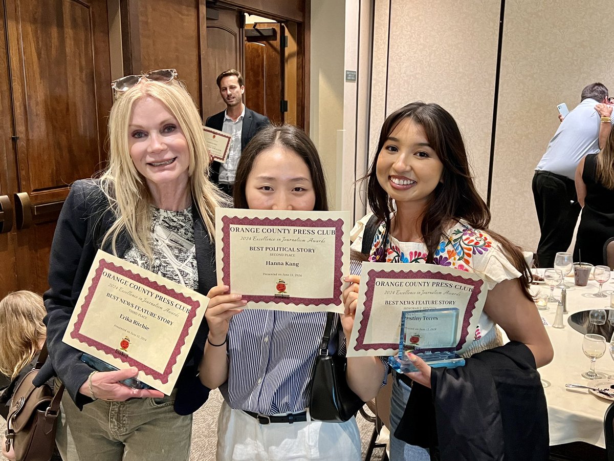 yagurldest's tweet image. My first OC Press Club awards gala and my brain is still buzzing. To be in a room with such talented reporters was such an honor.  So proud of everyone who puts in the hard work every single day to keep our communities informed, entertained and inspired. #SupportLocalJournalism