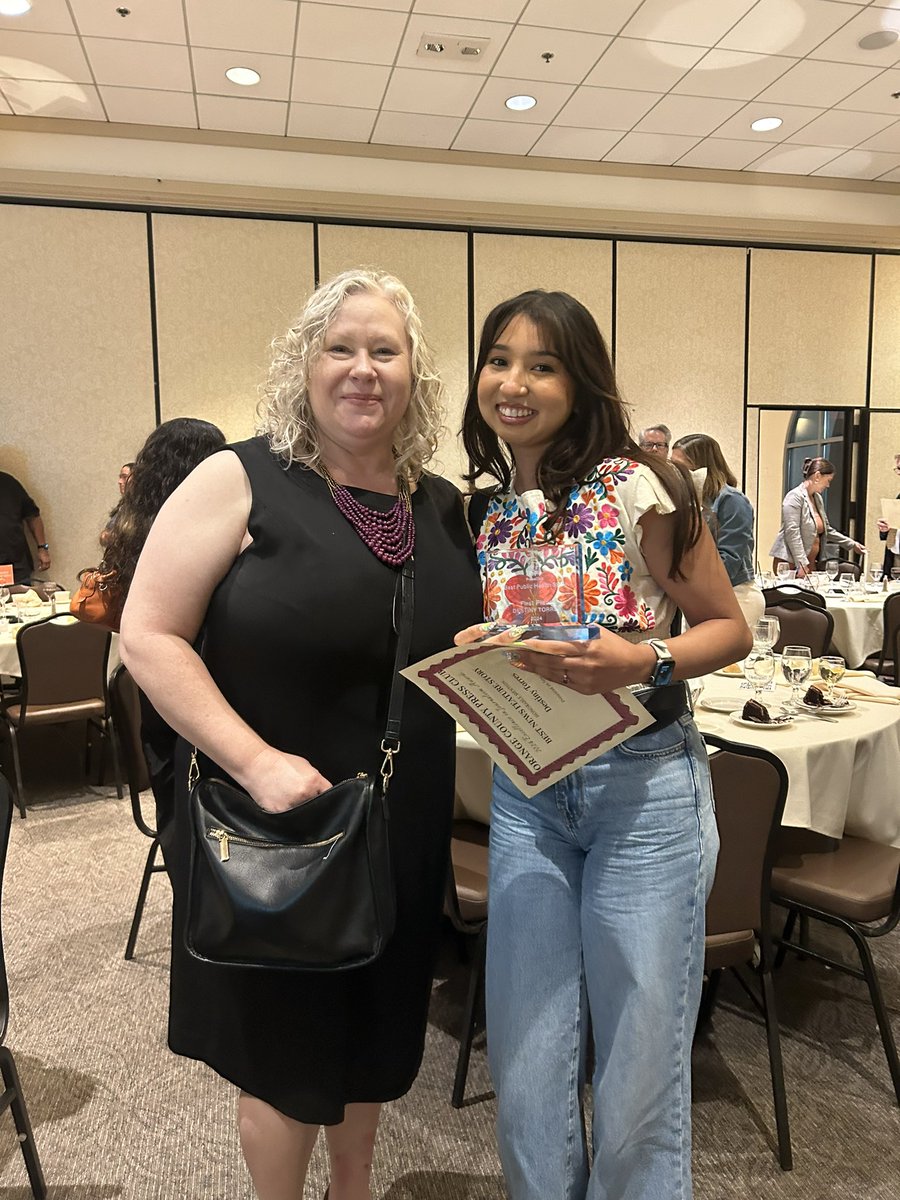 yagurldest's tweet image. My first OC Press Club awards gala and my brain is still buzzing. To be in a room with such talented reporters was such an honor.  So proud of everyone who puts in the hard work every single day to keep our communities informed, entertained and inspired. #SupportLocalJournalism