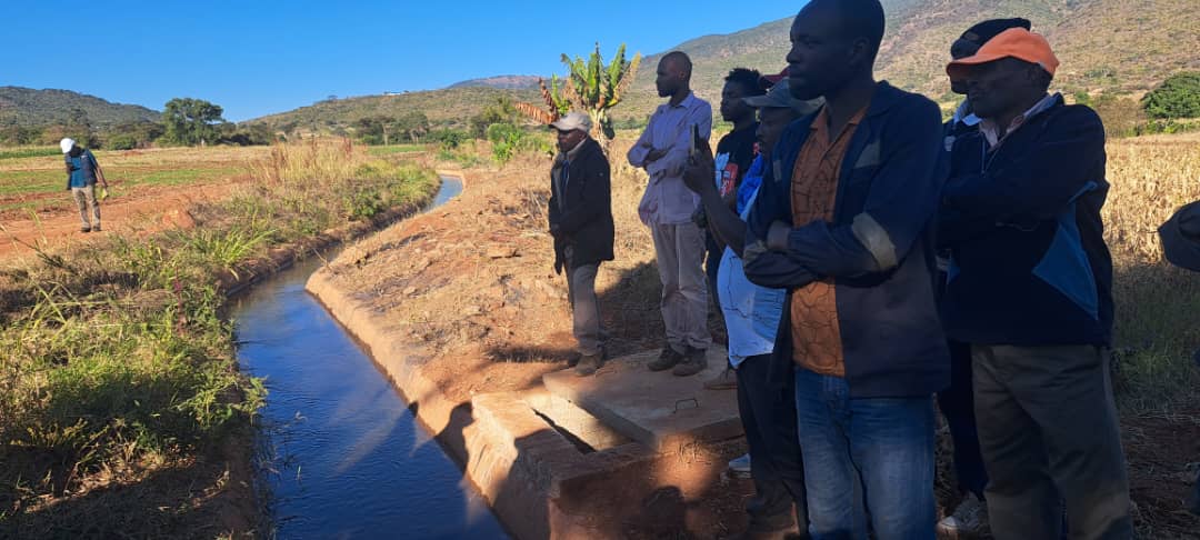 The scheme, rehabilitated at a cost of US$3 000 675 will benefit 799 beneficiaries. The scope of works included construction of diversion weirsand intake works,conveyance and secondary canals, night storage dams and infield piped surface  and drag hose systems.
