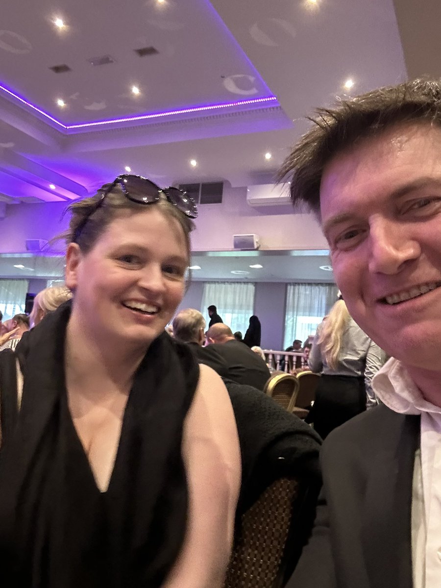 SnowdropDoula's tweet photo. Winners! Hyndburn business awards last night and we won in the Health and Wellbeing category. Can’t put into words what it means. The 20yr old me with severe perinatal mental illness would not believe it. Out till 11pm on a school night! 
Might give up on selfie attempts.) #hba24 https://t.co/5jDIDoujwN