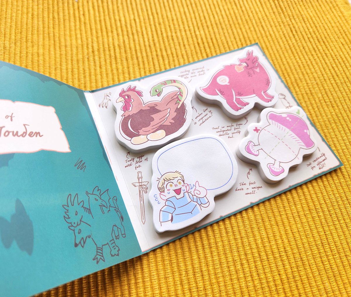 watery_day's tweet photo. UPCOMING SHOP UPDATE: JUNE 17!
it's what you've been waiting for! my dungeon meshi recipe books will be available along with two other dungeon meshi stationery items: a note pad and a sticky note set!
everything will be available noon pst on june 17th! ⚔️🍖🍳 https://t.co/4ti6FJNPKf