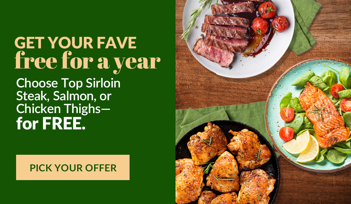CinnamonHollow's tweet image. #ad Receive free Bone In Chicken Thighs, Top Sirloins, or Salmon in your box for a year + $60 off, no code required, 6/13 - 6/18! #butcherboxpartner butcherbox.pxf.io/c/173337/20494… #butcherbox #meat #chooseyourown #topsirloin #steak #salmon #chicken #chickenthighs #food #foodie