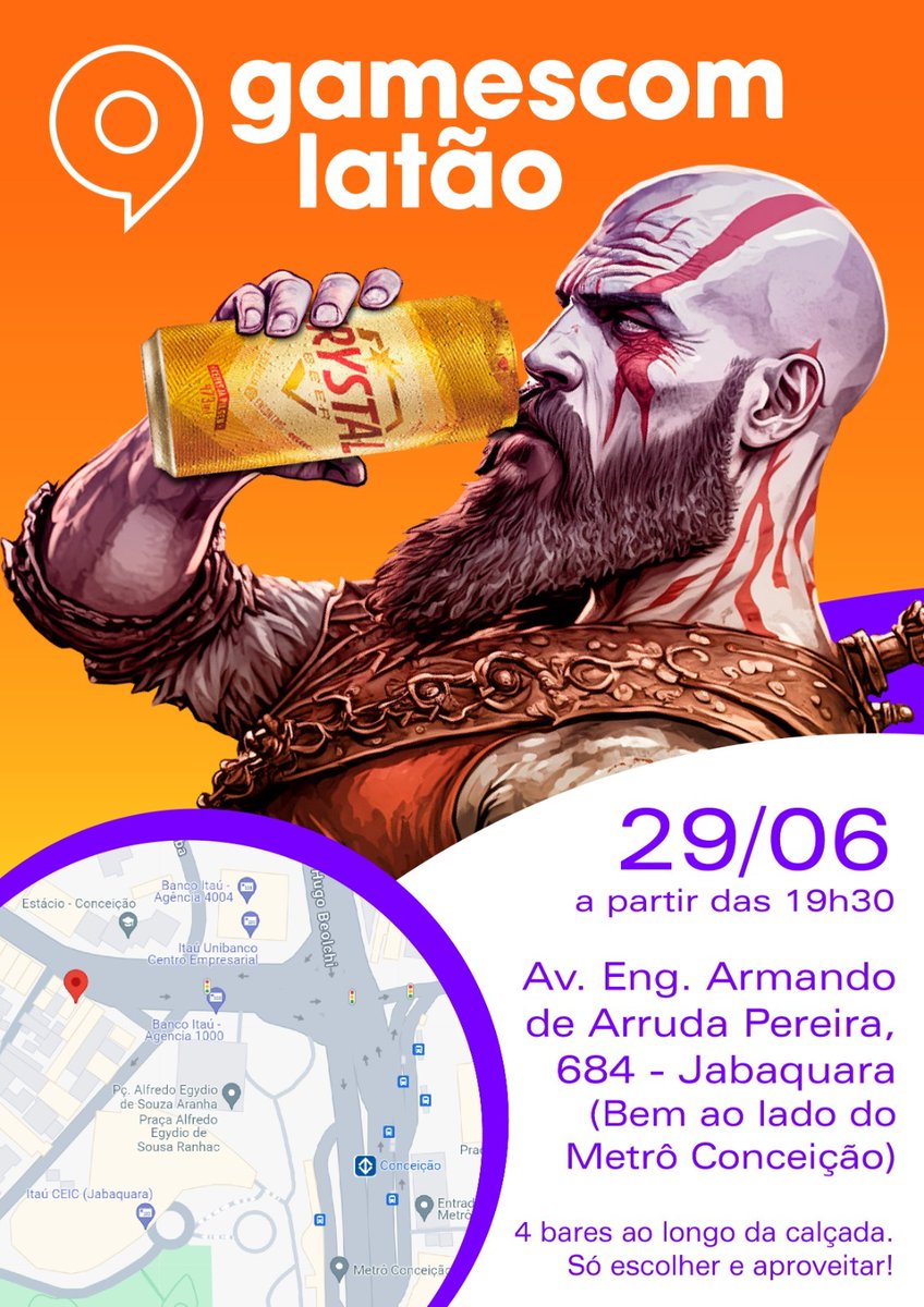 🍺 CALENDÁRIO DA BIG PARALELA ATUALIZADO 🍺

🔸27/06 (quinta): playtest de lunr.rdio.taxi + comes e bebes da <a href="/SoinColetivo/">soincoletivo.bsky.social</a> 
🔸28/06 (sexta): Bar da <a href="/FirmaGamedev/">Firma Gamedev</a> + HUG SP
🔸29/06 (sábado): Gamescom Latão reunindo o suprassumo da jogosfera br

Treinando o soft skill né...