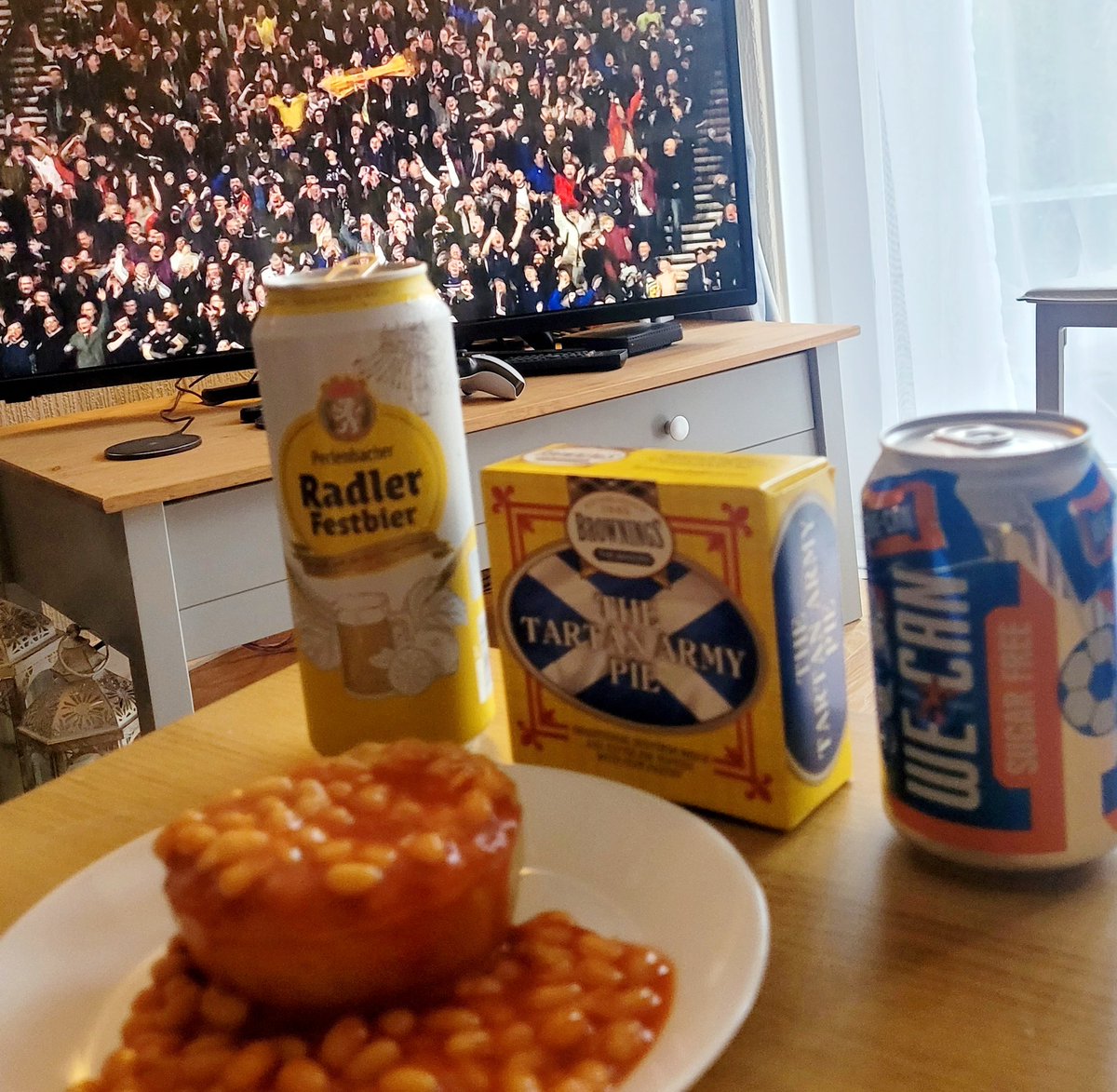 All set for the football with pie, beans, irn bru and a radler.

<a href="/LidlGB/">@LidlGB</a> <a href="/irnbru/">IRN-BRU</a> <a href="/BrowningsBakers/">BrowningsTheBakers</a>