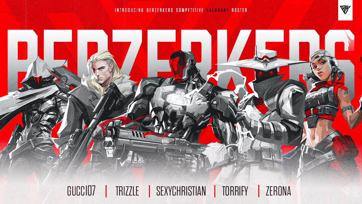 BerzerkersGG's tweet photo. Ok ok we know…. SOOOO many teasers and leaks of us cooking, but i assure this time, you’ll get the main course! Welcome to a new era of BZK Valorant! https://t.co/D8q9g3M3oS