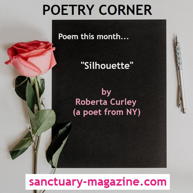 Sanctuary2016's tweet photo. POETRY CORNER: Widely published poet Roberta Curley shares her poem "Silhouette" this month. https://t.co/oZHX3eaNYf #WheresYourSanctuary #PoetryCorner #poetry #poems #inspiration #celebratingpoets #poets #femalepoets #womenpoets #celebratewomen #silhouette #relationships https://t.co/jHleYSVU4k