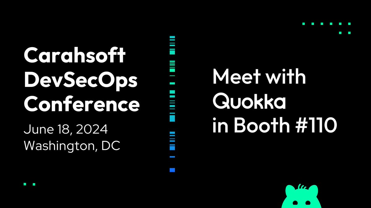 Going to <a href="/Carahsoft/">Carahsoft</a> #DevSecOps conference? Join our breakout session, "Beyond CVEs: Uncovering Hidden Security Risks in Libraries and SDKs," at 3pm. Then stop by booth # 110 to chat with our team. Register at hubs.li/Q02BXrkZ0