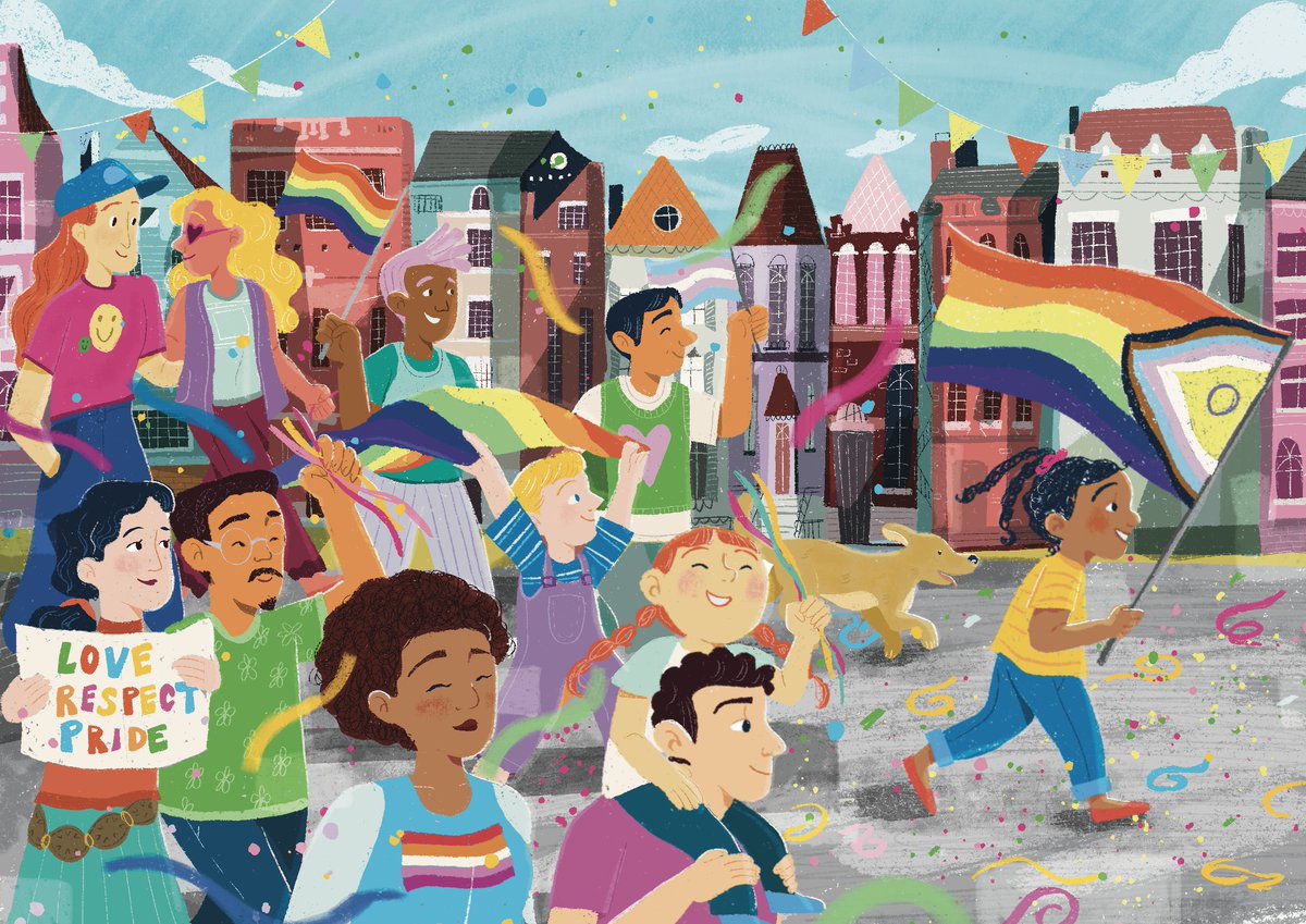 Pride Month Illustration I did for Astound Newsletter :)