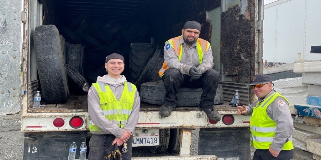 In 2023, <a href="/LocalCorps/">California Association of Local Conservation Corps</a> diverted 2.5 million pounds of e-waste, and 120,000 tires from landfills to meet CA’s climate targets. Funding for these efforts need to be prioritized in a #2024ClimateBond. <a href="/ilike_mike/">Mike McGuire</a> <a href="/RobertRivas_CA/">Robert Rivas</a> <a href="/AsmBuffyWicks/">Assemblywoman Buffy Wicks</a> <a href="/AsmMiaBonta/">Assemblymember Mia Bonta</a> <a href="/NancySkinnerCA/">Nancy Skinner</a> <a href="/BauerKahan/">Assemblymember Rebecca Bauer-Kahan</a>