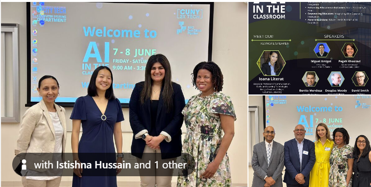 It was a privilege to moderate an engaging conversation on the “Ethics in #AI” panel during the "AI in the Classroom" event at <a href="/citytechcuny/">City Tech CUNY</a>! This 2-day event brought together brilliant thinkers, tinkerers and passionate educators to explore the integration of AI in #education.
