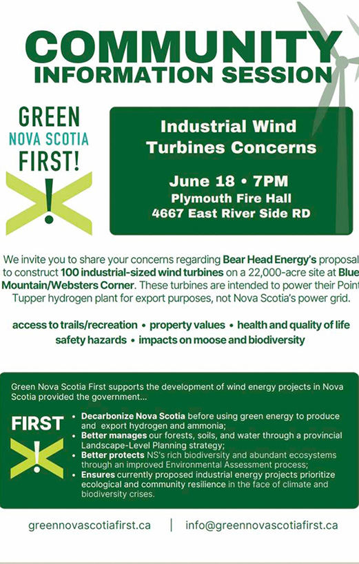 Don'y miss this upcoming Information Session. More information at: greennovascotiafirst.ca