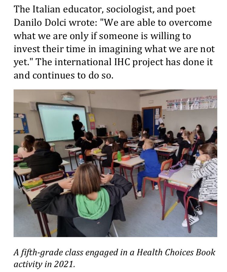 Camilla Alderighi (@camialderighi) on Twitter photo A prendere decisioni informate sulla salute (e non solo) si può imparare fin dalla scuola primaria: la Newsletter 2024 <a href="/IHC_project/">Informed Health Choices</a> racconta anche quest’anno avamposti di diffusione del pensiero critico nelle scuole di molti paesi.
informedhealthchoices.org/wp-content/upl…
<a href="/associali/">Associali - Cochrane Affiliate Centre</a> <a href="/ilpensiero/">Pensiero Scientifico</a> A prendere decisioni informate sulla salute (e non solo) si può imparare fin dalla scuola primaria: la Newsletter 2024 <a href="/IHC_project/">Informed Health Choices</a> racconta anche quest’anno avamposti di diffusione del pensiero critico nelle scuole di molti paesi.
informedhealthchoices.org/wp-content/upl…
<a href="/associali/">Associali - Cochrane Affiliate Centre</a> <a href="/ilpensiero/">Pensiero Scientifico</a>