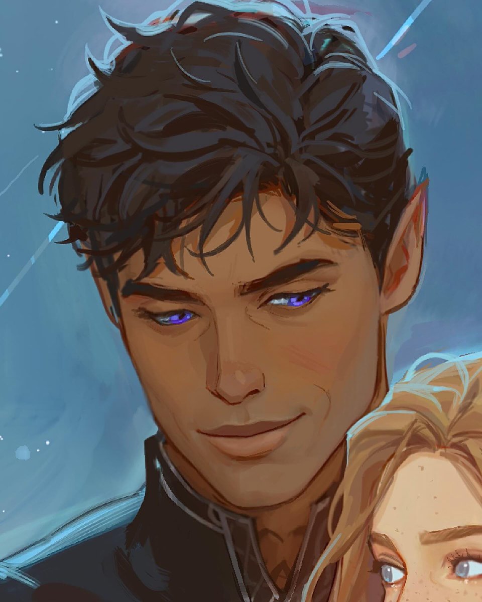 feysandmonth's tweet image. “That night I had danced with her until dawn, barely daring to hope that she might be starting to return a fraction of what I felt for her.”

art by @frostedsparrow