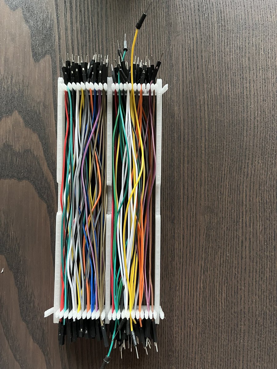 Just finished printing and organising, DuPont cable organiser: thingiverse.com/thing:3232719