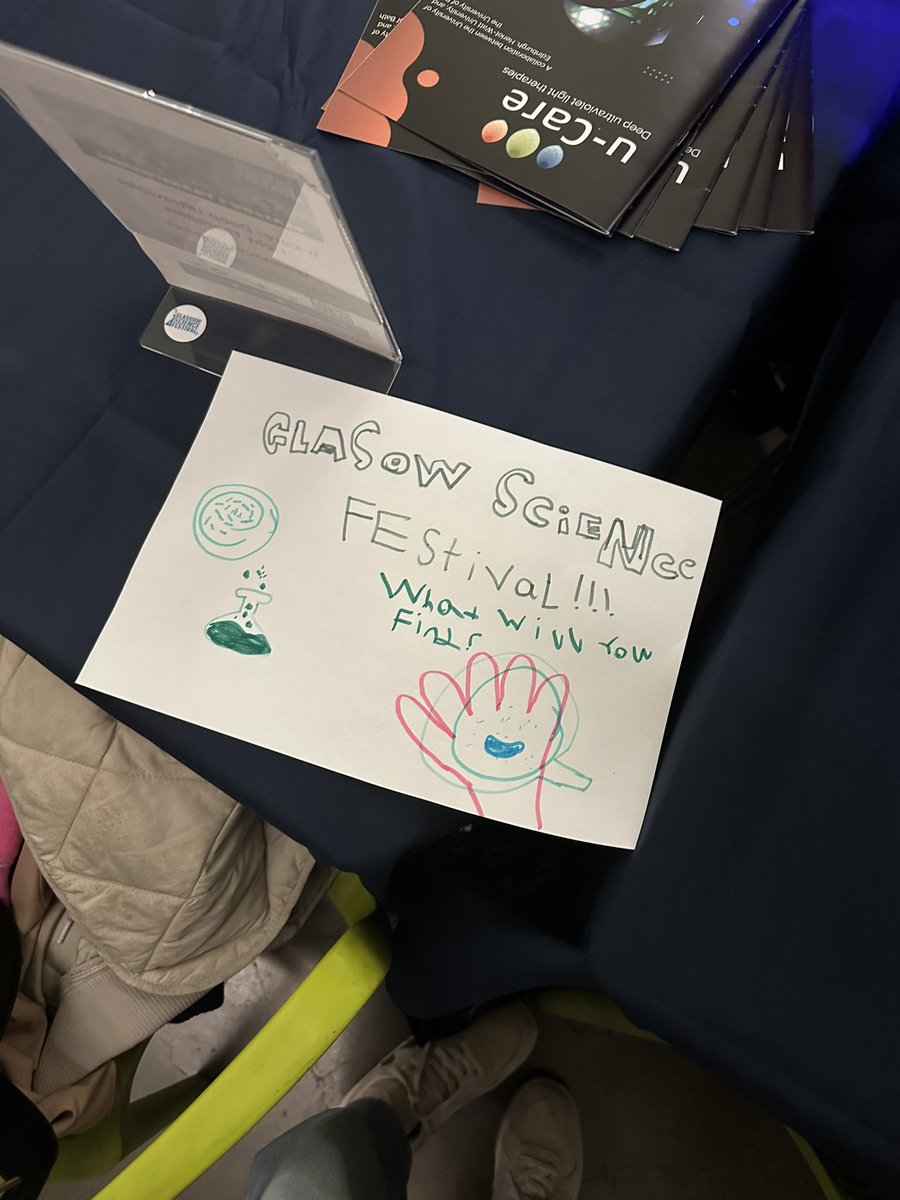 #glascifest so far! Some great conversations and a lot more laser fun. We will still be at the Riverside museum over the weekend so come on over to see what we do.