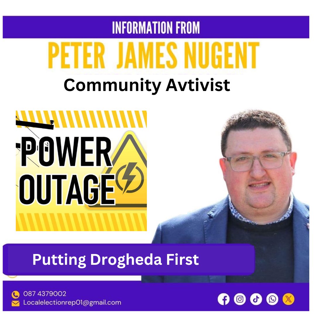 Power outage 💥

Fault on Termonfeckin Road approx 1318 customers are affected.

Estimated time restored 22:45

<a href="/Louthchat/">#LouthChat</a>
