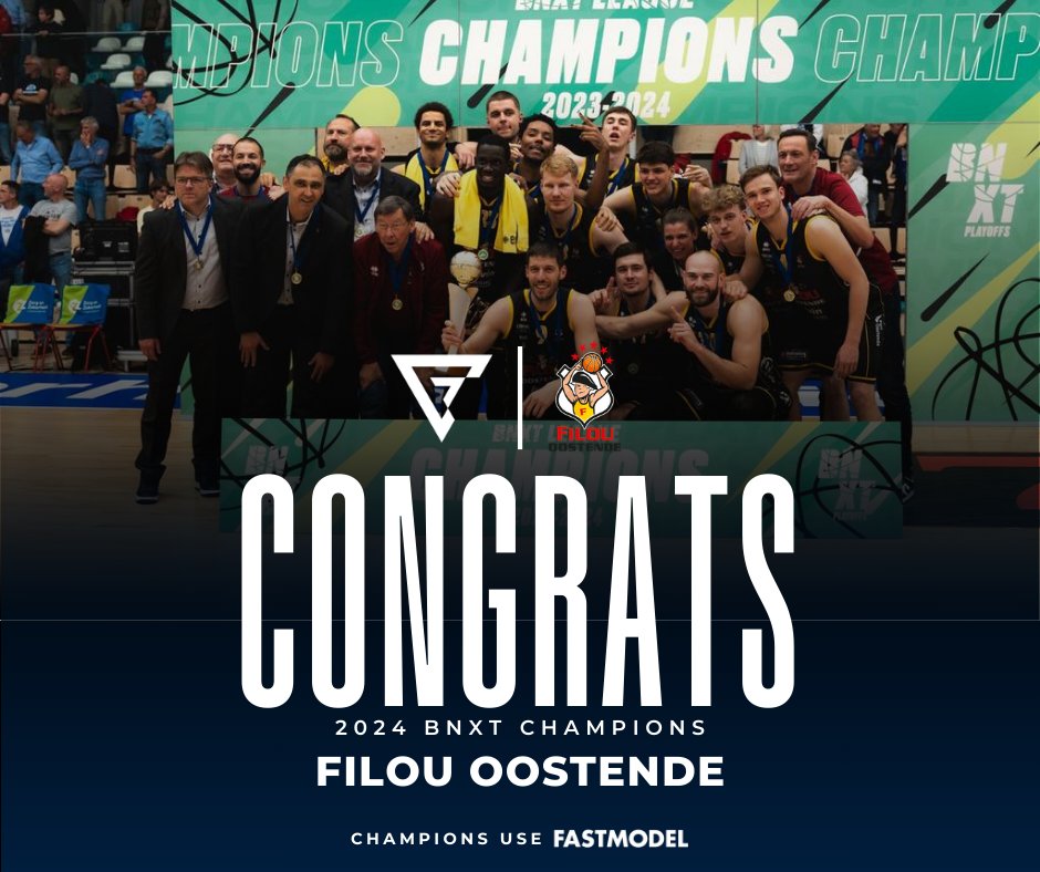 FMS_Software's tweet image. Congratulations @FILOU_Oostende 🏆

What a unbelievable season 💪

#ChampionsUseFastModel
