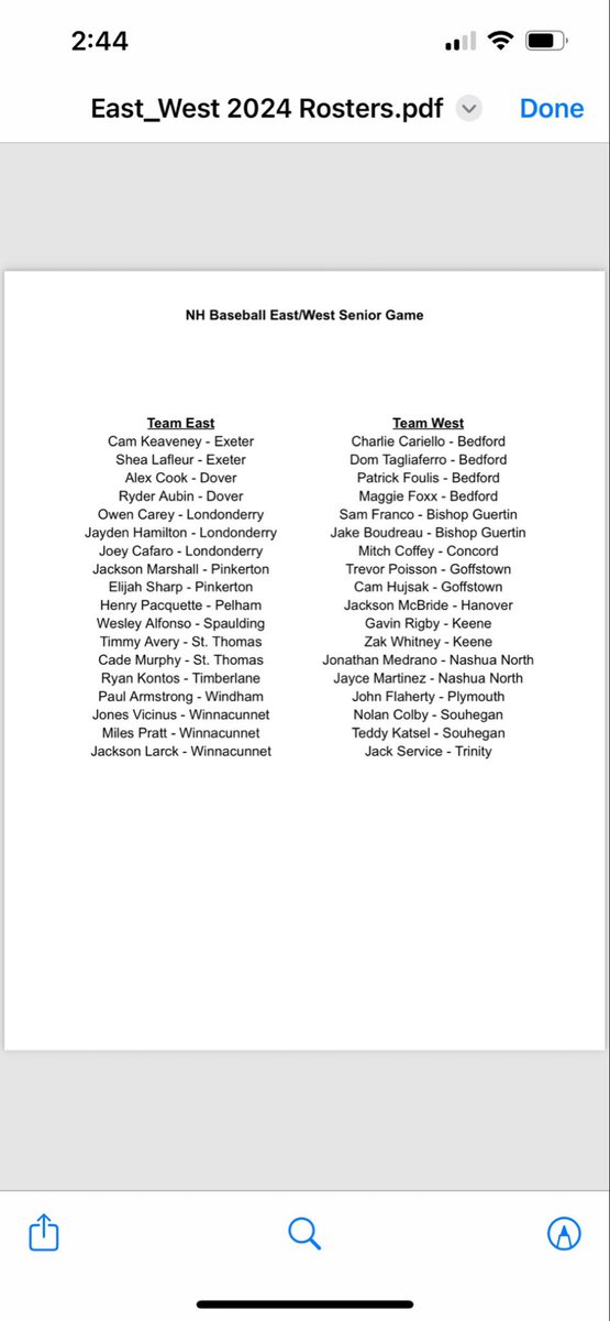 BCANH_603's tweet image. The East/West senior all star game this Monday at 7!  Holman stadium: