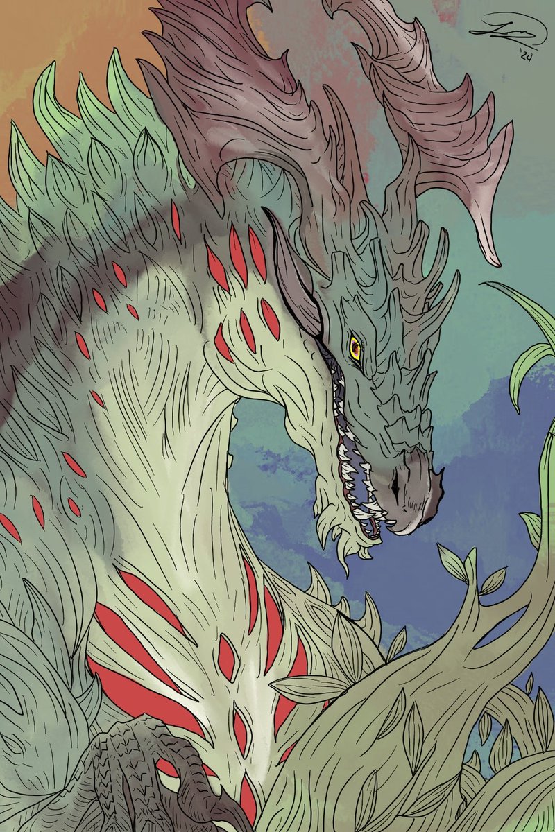 Spookypatrol's tweet photo. For those who missed it, I am currently working on switching over to Instagram, where I'll be more actively posting original art. ^^ Here's a WIP of my latest drawing! https://t.co/GXLjpCPeFz