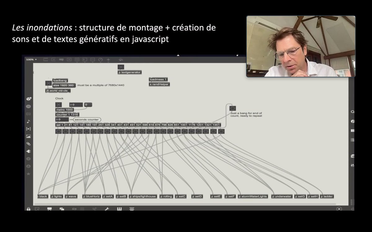 Happening right now! Compelling points by Roderick Coover. Join the discussion!

Watch the Research Creation on Youtube: youtube.com/watch?v=0n6zJk…