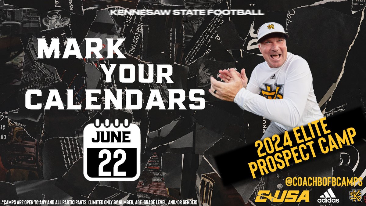 🏈 Ready for the Elite Prospect Camp? Today is the last day for Early Registration‼️

Early Registration: $50 (until June 14, 2024) 
Late Registration: $60 (June 14-19, 2024) 
Walk-Up Registration: $70 (June 22, 2024)

Secure your spot now and save: brianbohannoncamps.totalcamps.com/shop/EVENT
