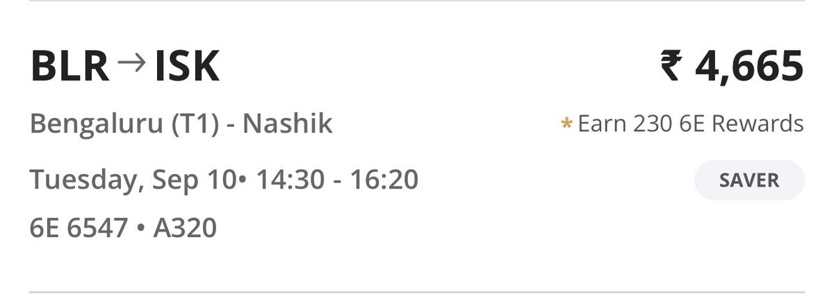 vansatcabs's tweet photo. ನಮಸ್ಕಾರ ಬೆಂಗಳೂರು!! 🙏🏼 

Namaste Bengaluru!! 🙏🏼

@IndiGo6E will connect Nashik to Bengaluru from Sept 10, 2024 with a non stop daily flight.

6E 6547 BLR-ISK (14:30 - 16:20)
6E 6548 ISK-BLR (16:50 - 18:35)

It’s an Airbus A320 - 180 seater aircraft.

#Nashik 
#Bangalore https://t.co/36drky8UiS