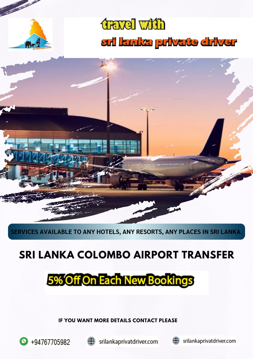 DriverLanka's tweet photo. *Sri Lanka Airport transfer with sri Lanka private driver*
Tripadvisor-https://t.co/IFqKDV2mWz.
Facebook page-https://t.co/XnwYsp15vI
google  -https://t.co/A3lyHq0QMs
Website        -https://t.co/WVgn1XpeSg

Email             - janalankan@gmail.com
whatsapp      -+94767705982 https://t.co/XNZ1ueSIQp