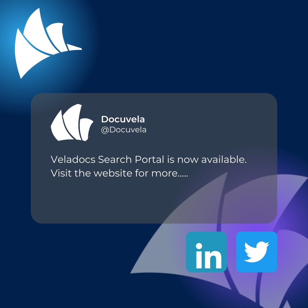 docuvela's tweet image. 🚀 Exciting News! Veladocs has launched a new Search Portal solution!
Access crucial content in real-time and move beyond outdated ECM systems.

Learn more and request a demo! docuvela.com/veladocs/velad… 

#Launch #SearchPortal #Veladocs #DocumentManagement #ECM