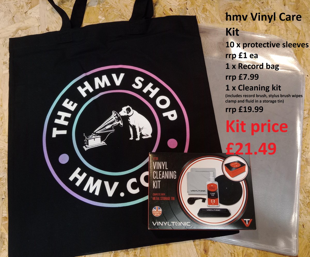 When you come down for your Father's Day gifts at the start of our #hmvVinylWeek tomorrow, don't forget the Vinyl Care Starter Kit - save over £16!!!!