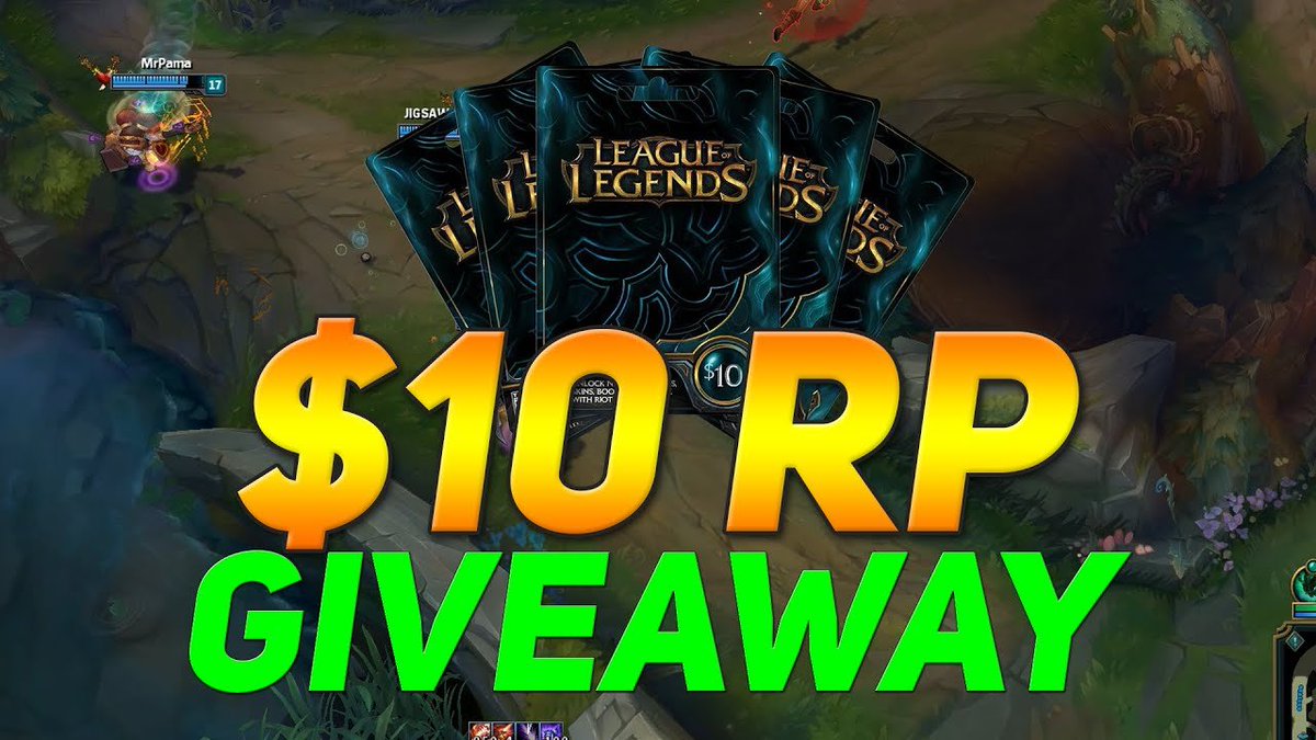 Zatshot's tweet photo. I PROMISED I WILL SO HERE IT IS 

10€ RP giveaway for a skin of your choice EUW/EUNE/NA

To enter: 
- Like ✔️
- Retweet ♻️
- Follow @zatshot
- mention a friend 

Giveaway ends on 29/06/2024
 
#giveaway #leagueoflegends #RP #riotpoints https://t.co/ZkHJBJnDDa