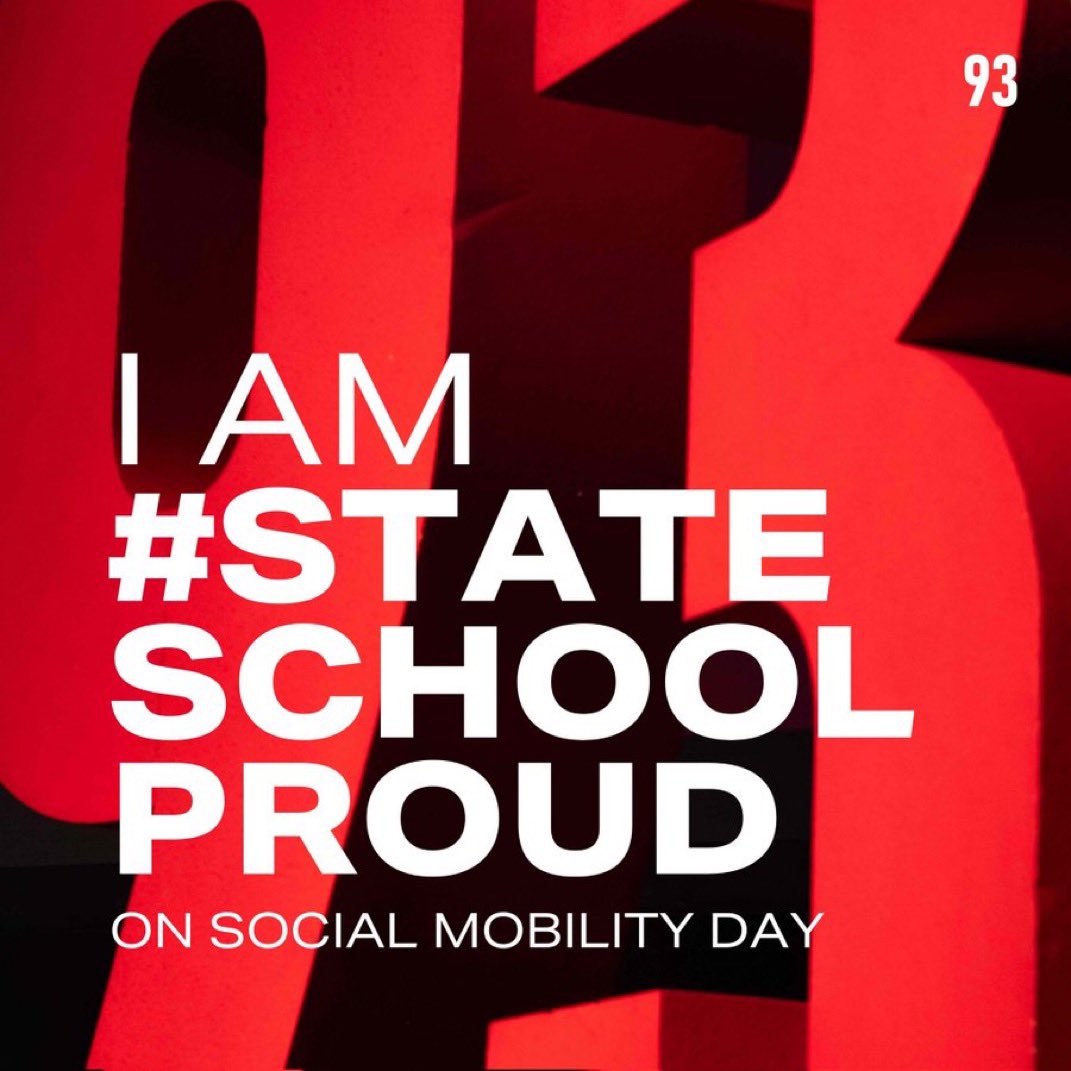 I’m state school educated &amp; so are my two children, who have excelled. Proud to have taught in the state sector for 30 years. #stateschoolproud